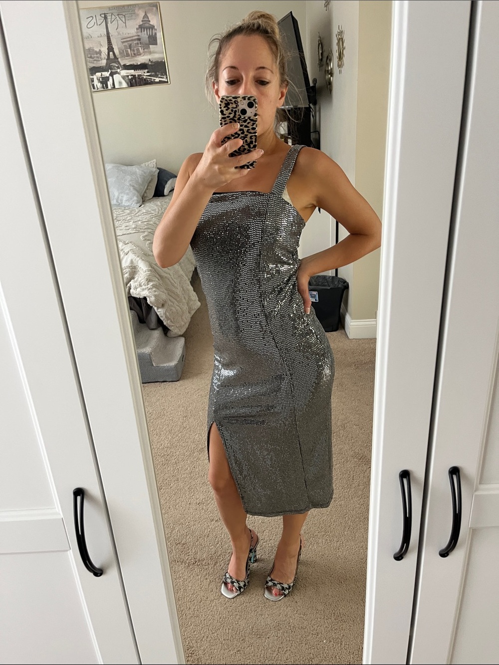 F21 Sequin Midi Dress